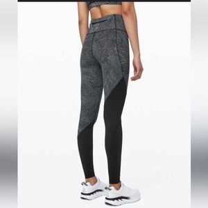 Lululemon X Peloton Speed Wunder Tight Asym Free Spirit Ice Grey Leggings